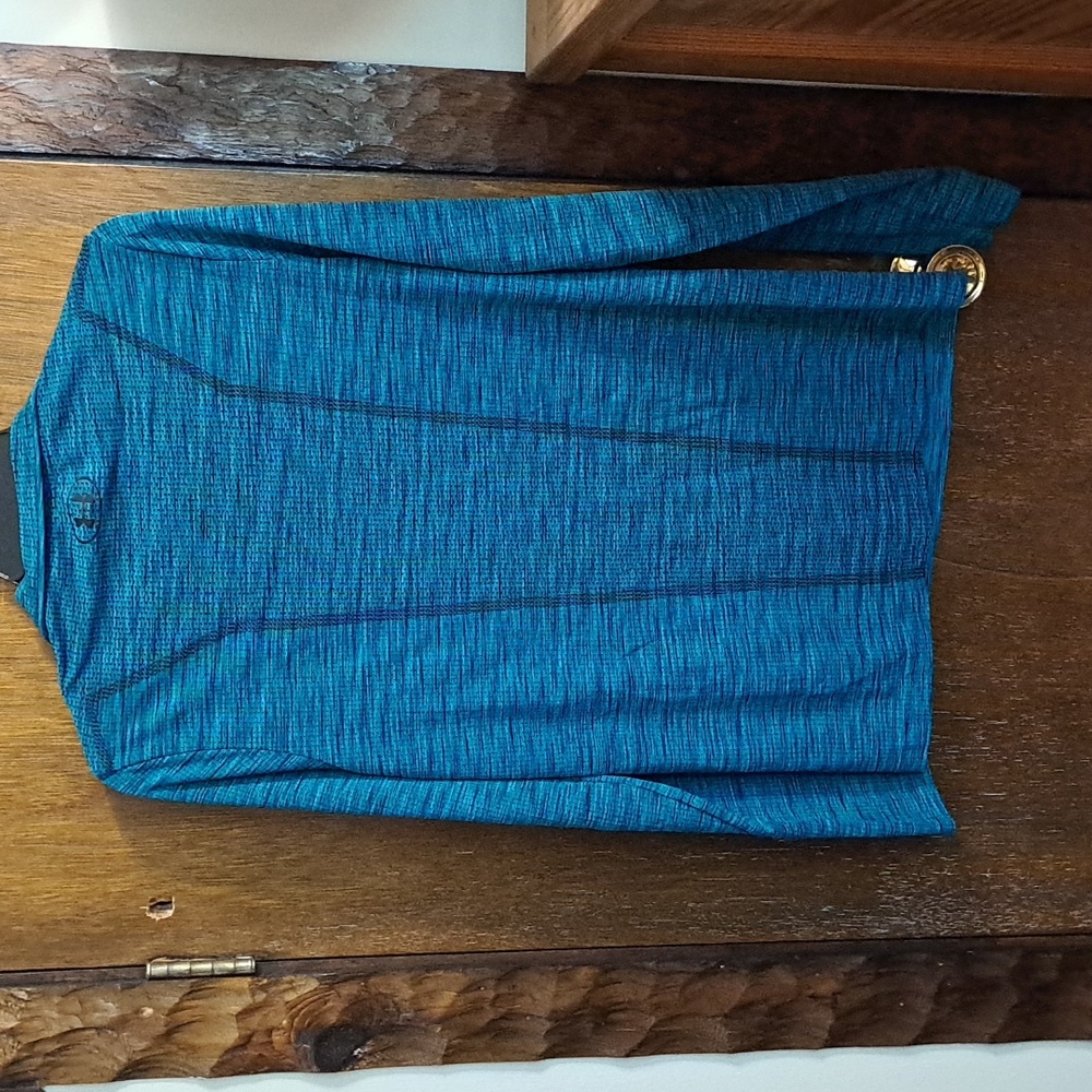 Under Armour Womens Small Green/blue Quarter Zip Light Weight Pull Over. - Picture 4 of 5